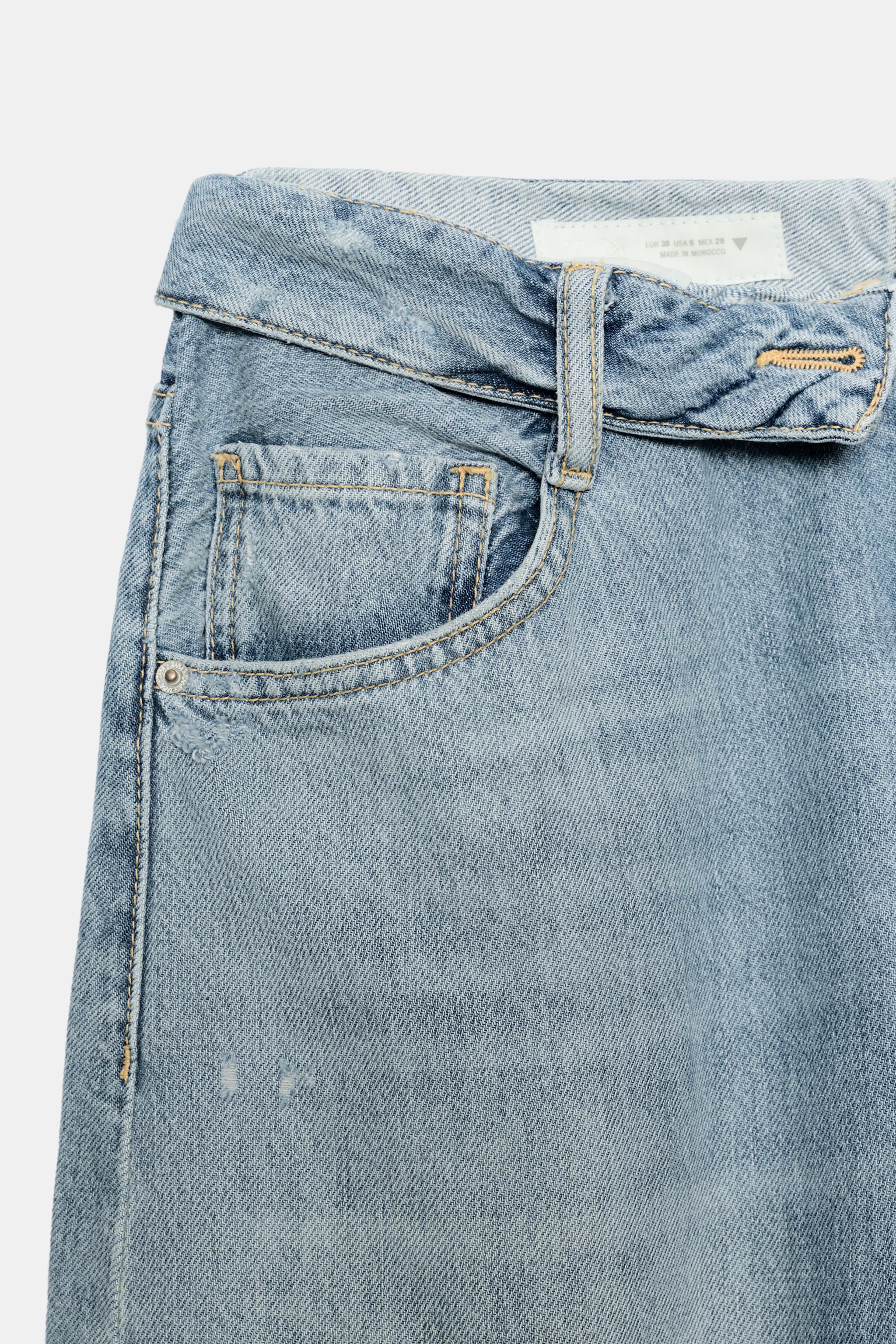 JEAN À CEINTURE PLIÉE TRF TAILLE MOYENNE